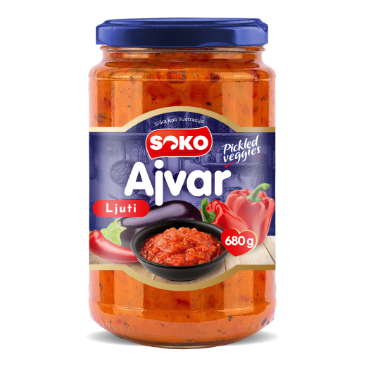 Ajvar ljuti Soko 680g