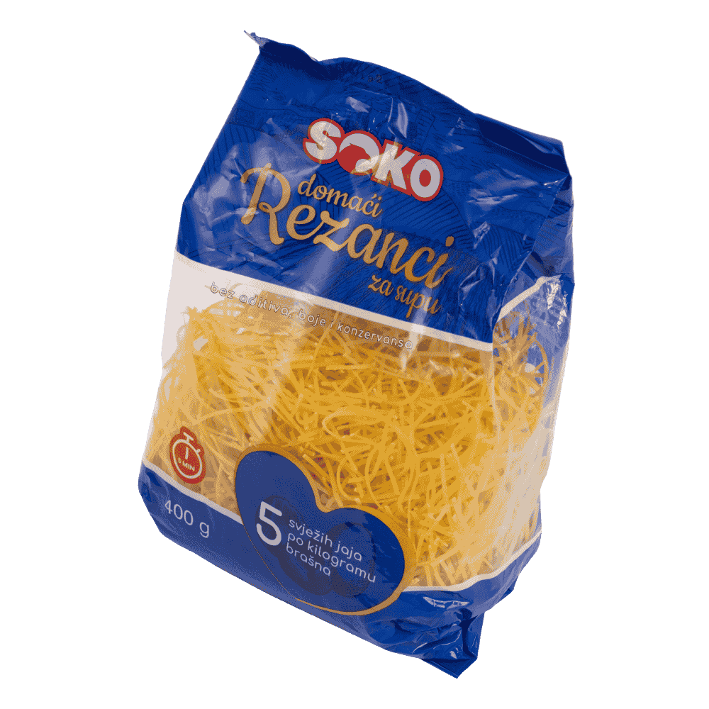 Domaći rezanci za supu Soko 400g