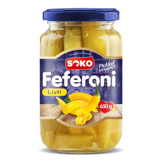 Feferoni ljuti Soko 650g
