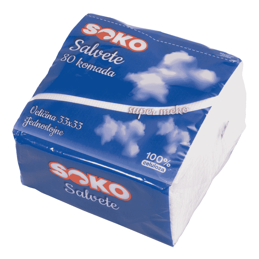 Salvete jednoslojne Soko 80 kom.